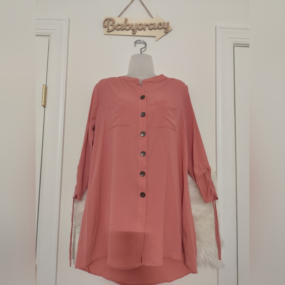 New Directions Button Down Blouse Small